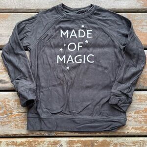 Silkberry Baby Dark Gray Bamboo Crewneck Sweater - Made of Magic - Size 6